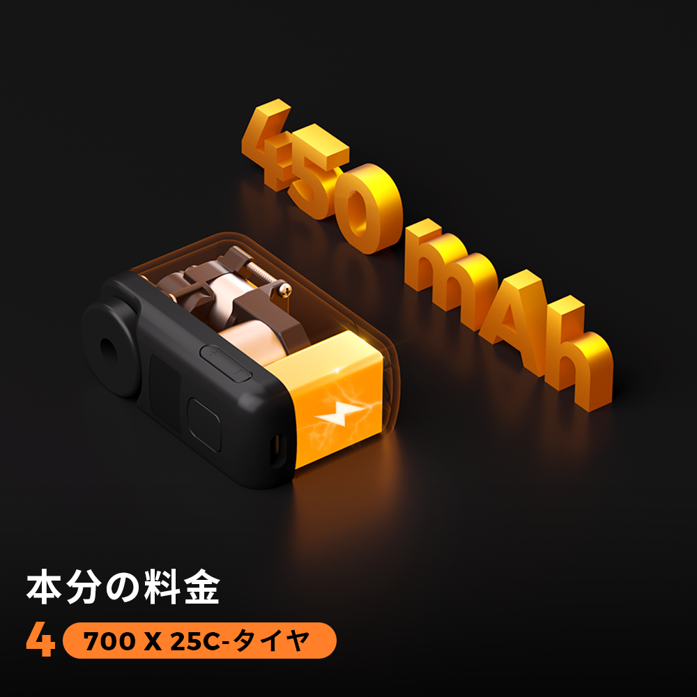 TINY BIKE PUMP PRO-120 PSI高圧LEDディスプレイ自転車ポンプ