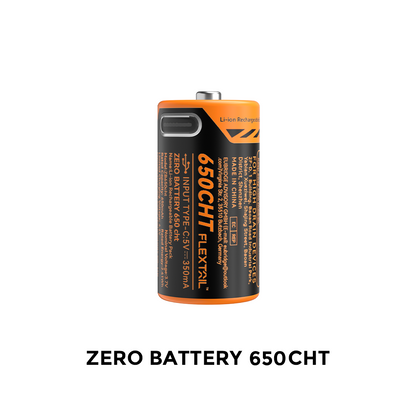 ZERO BATTERY-500回以上繰り返し充電できるRCR123A電池